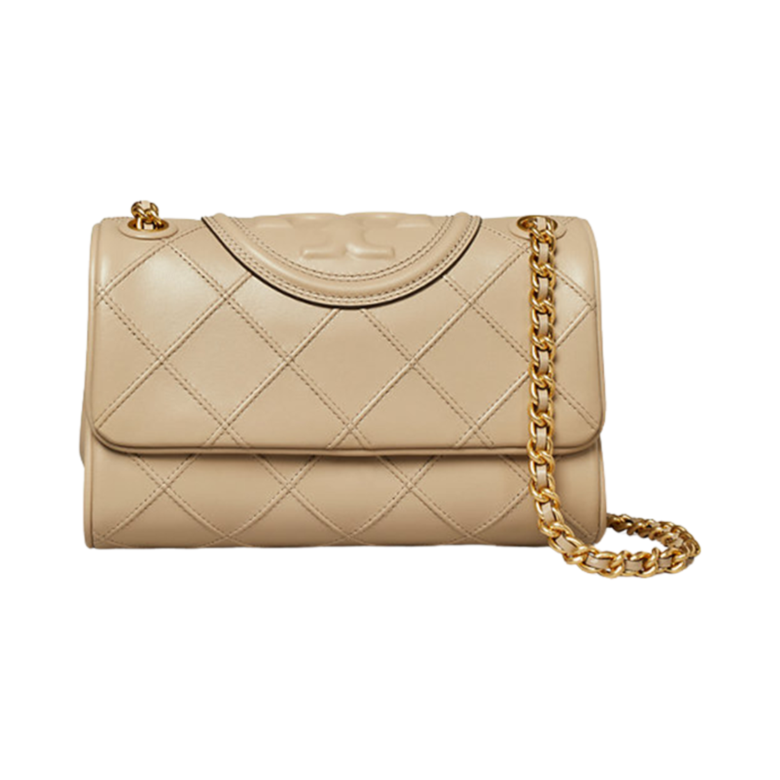 143249-200 Tory Burch Fleming Soft Small Convertible Shoulder Bag Fresh Clay