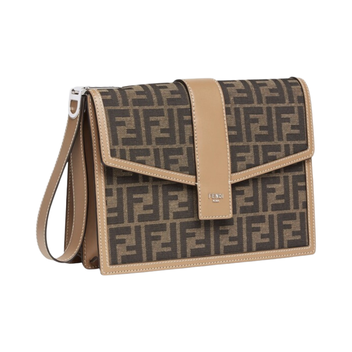 펜디 클러치 백 파우치 FF 패브릭 브라운(Fendi Clutch Bag Pouch FF Fabric Brown) - 2