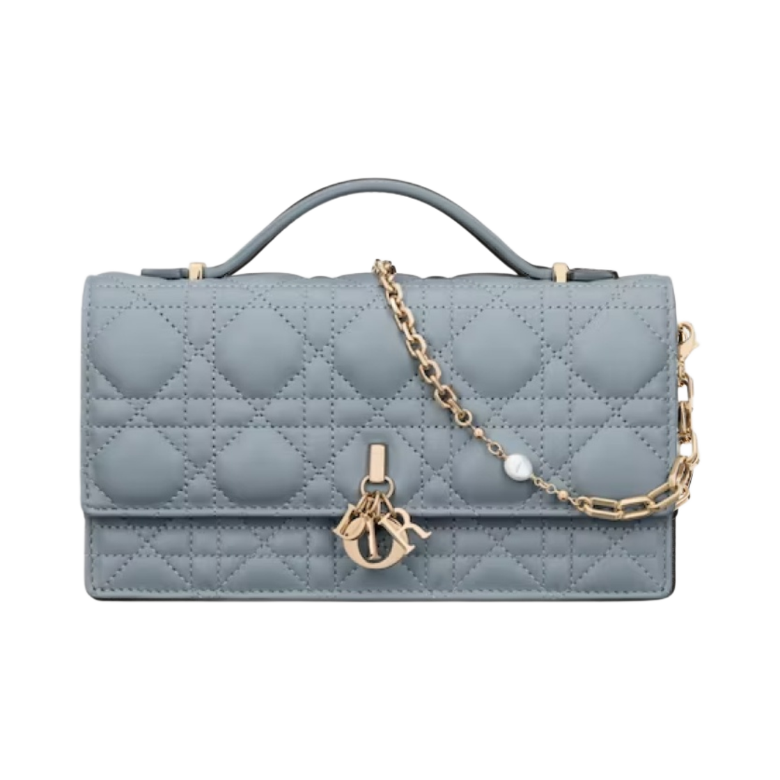 디올 미스 디올 미니백 클라우드 블루 까나쥬 램스킨(Dior Miss Dior Mini Bag Cloud Blue Cannage Lambskin) - 1