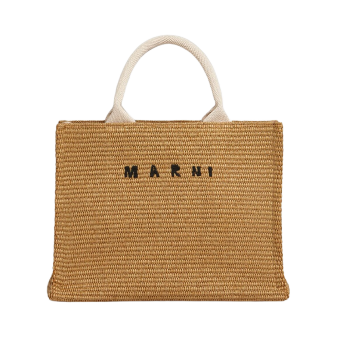 마르니 라피아 스몰 토트백 로시엔나 내츄럴(Marni Raffia Small Tote Bag Rawsienna Natural) - 1