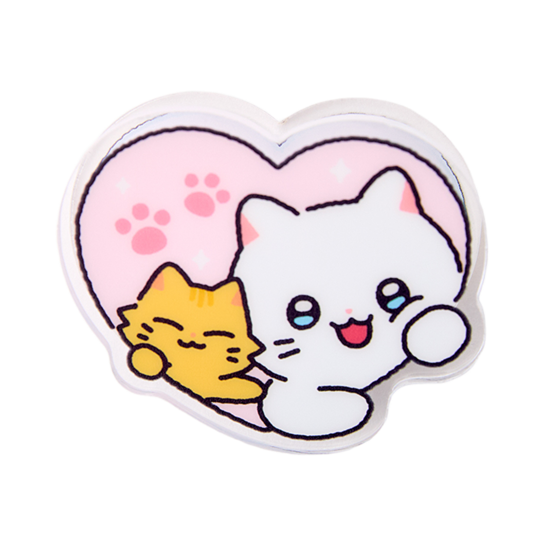 냐한남자 아크릴집게 하트 춘배(Meow Man Acrylic Tongs Heart Chunbae)