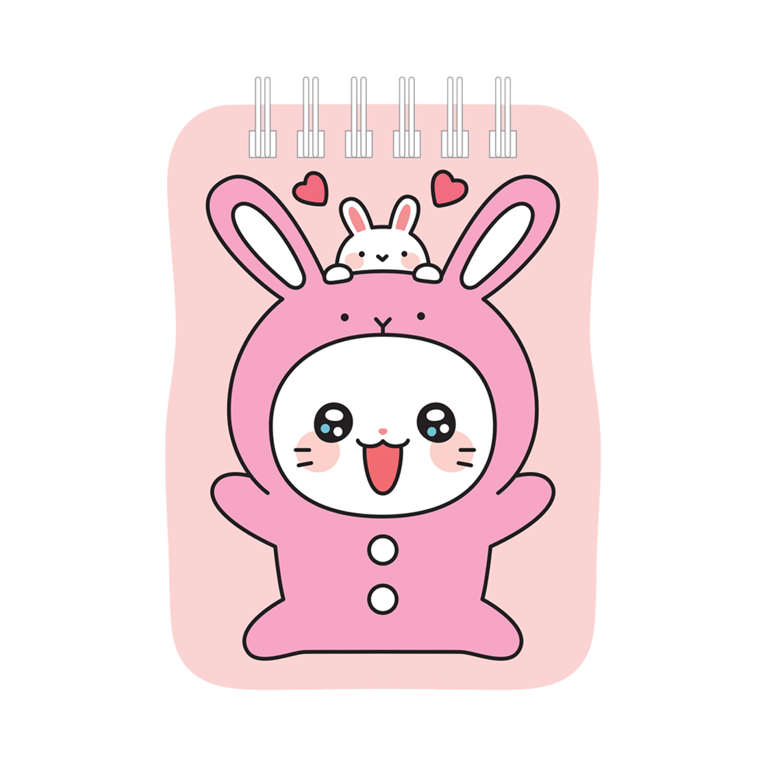 냐한남자 모양수첩 토끼 춘배(Meow Man Shape Note TokkiChunbae)