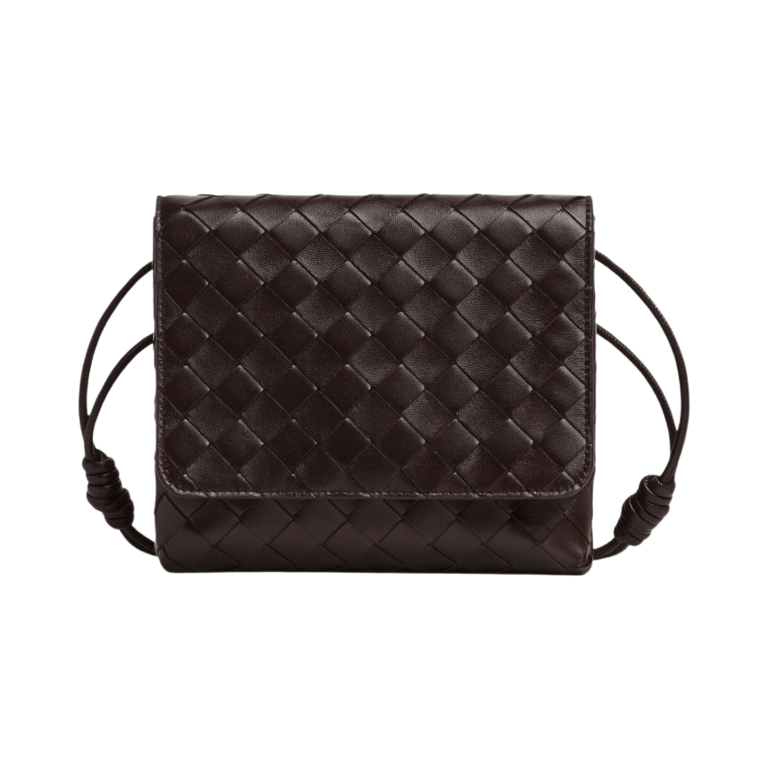 741897VCPP32132 Bottega Veneta Mini Intrecciato Crossbody Bag Fondant