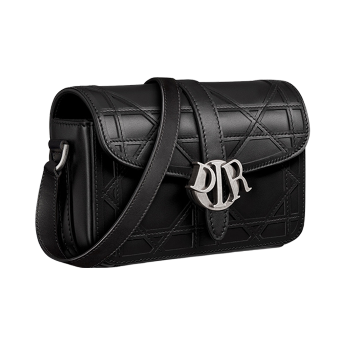 디올 라이트 디올 참 백 블랙 코스모 레더(Dior Mini Dior Charm Bag Black Cosmo Leather) - 3