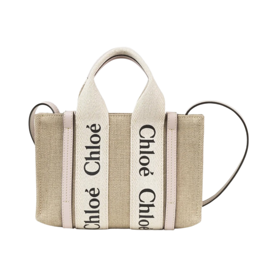 끌로에 우디 미니 토트백 시멘트 핑크(Chloe Woody Mini Tote Bag Cement Pink)