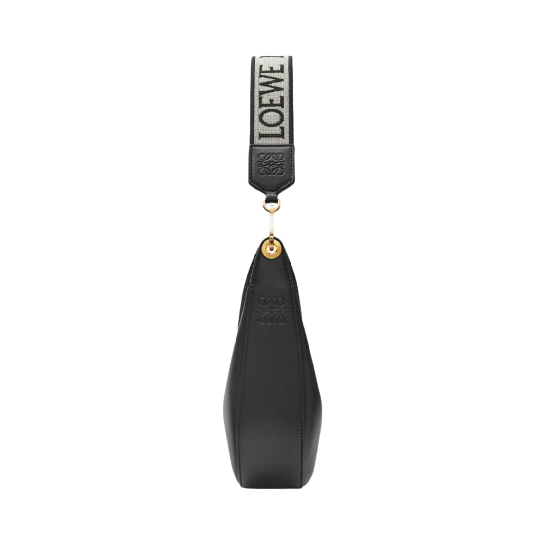 로에베 스몰 루나백 사틴 카프스킨 앤 자카드 블랙(Loewe Small Luna Bag in Satin Calfskin and Jacquard Black) - 3