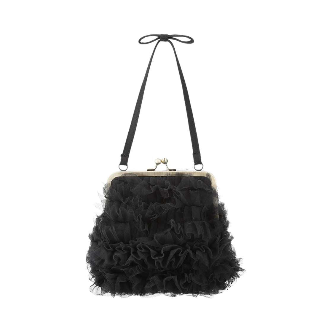 비비 오데트 튤 백 블랙(Bibiy. Odette Tulle Bag Black)