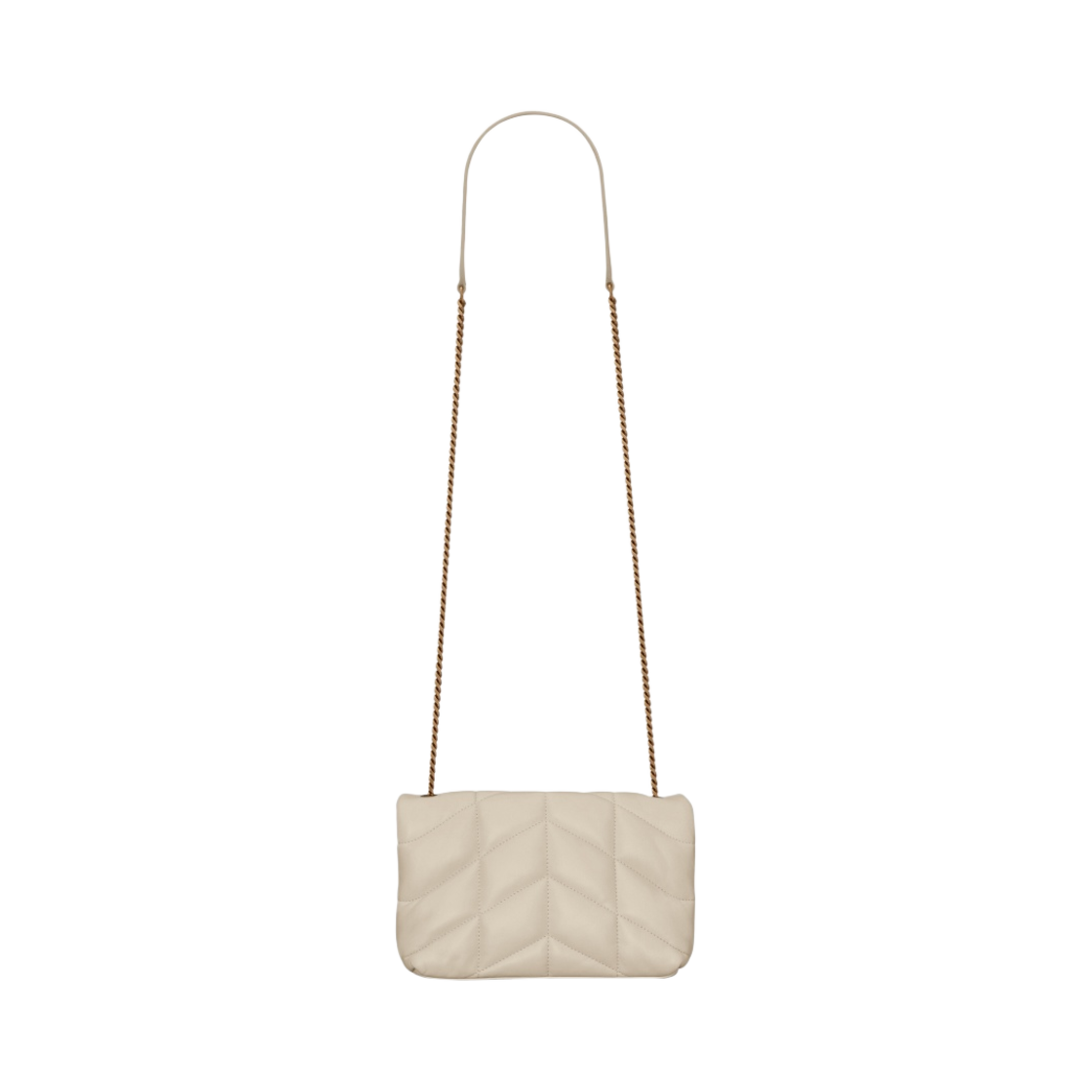 생로랑 퀼티드 램스킨 퍼퍼 토이백 블랑 빈티지(Saint Laurent Quilted Lambskin Puffer Toy Bag Blanc Vintage) - 3