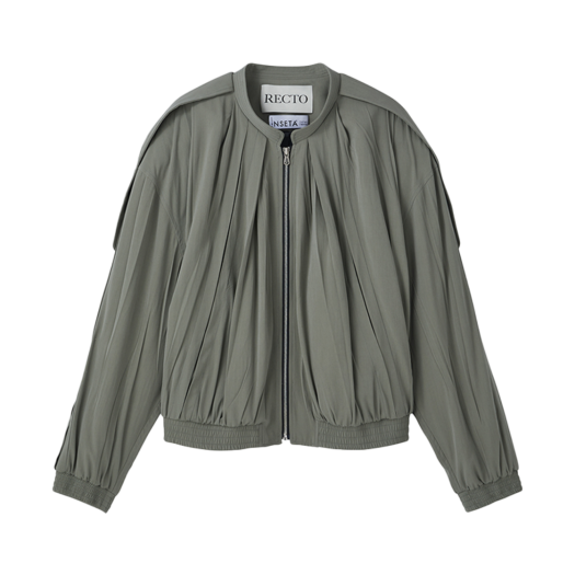 RM25SWJP003DK Recto 80S Tucked Detail Disco Jumper Dark Khaki