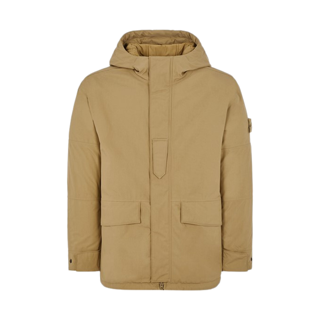 7915420F1-V0098 Stone Island 420F1 Ghost Piece O-Ventile with Primaloft Insulation Technology Engineered Padded Hood Dark Beige - 23FW