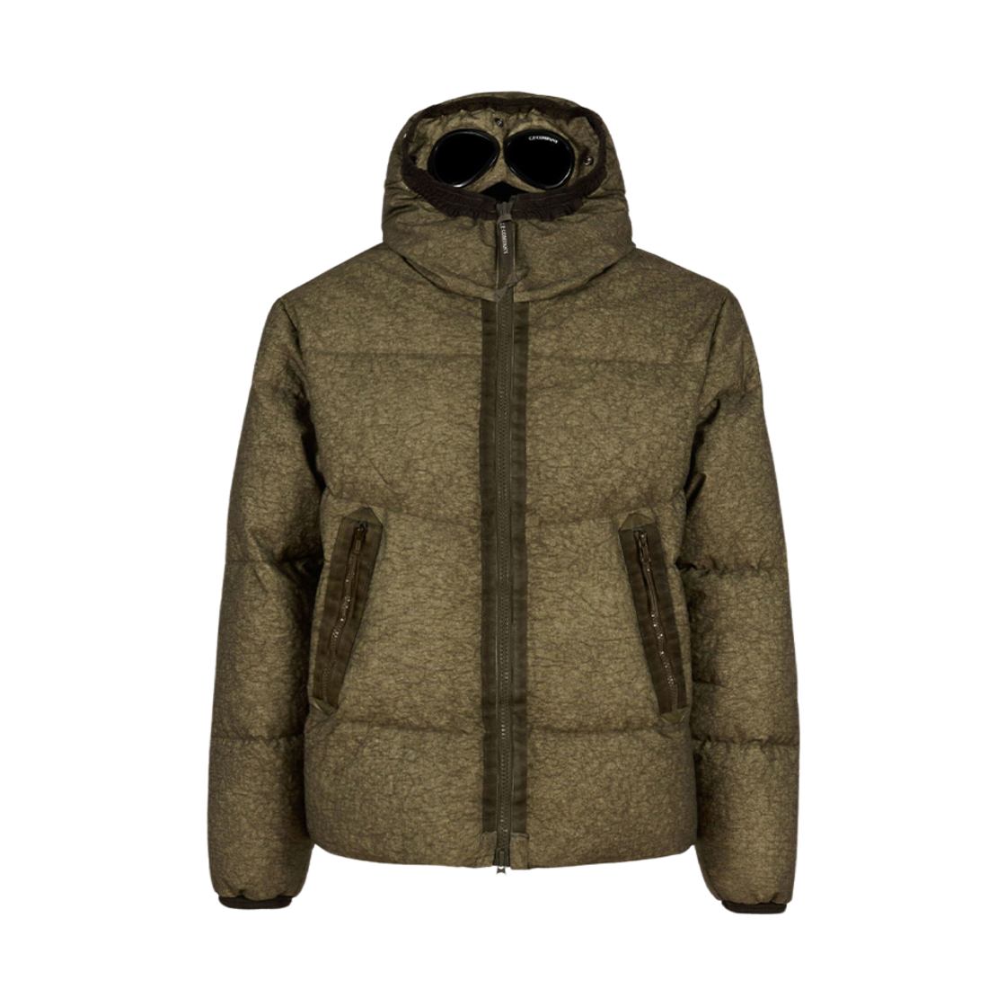 15CMOW221A006022G683 C.P. Company Co-Ted Goggle Down Jacket Ivy Green - 23FW