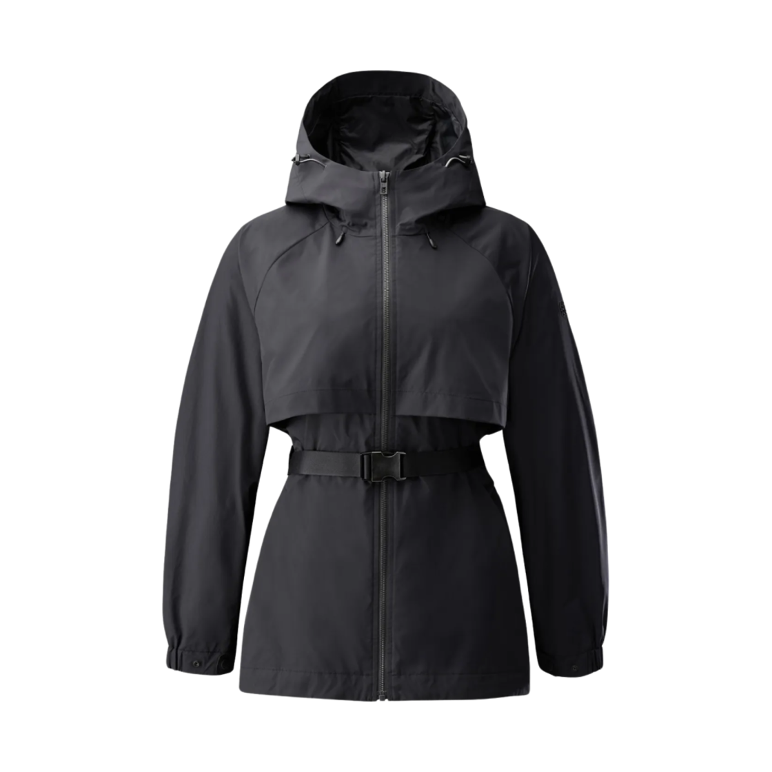 TVJJA24412CHA (W) Kolon Sport Belted Hood Jacket Charcoal