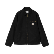 Carhartt WIP Organic Cotton Dearborn Canvas Detroit Jacket Black Aged Canvas - Spring