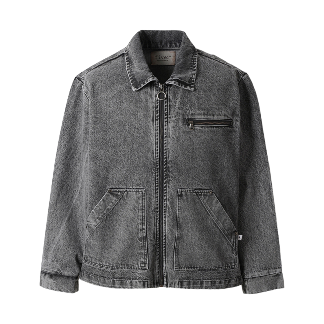 시리즈 스톤 워시 워커 데님 자켓 라이트 그레이(Series Stone Washing Worker Denim Jacket Light Gray)