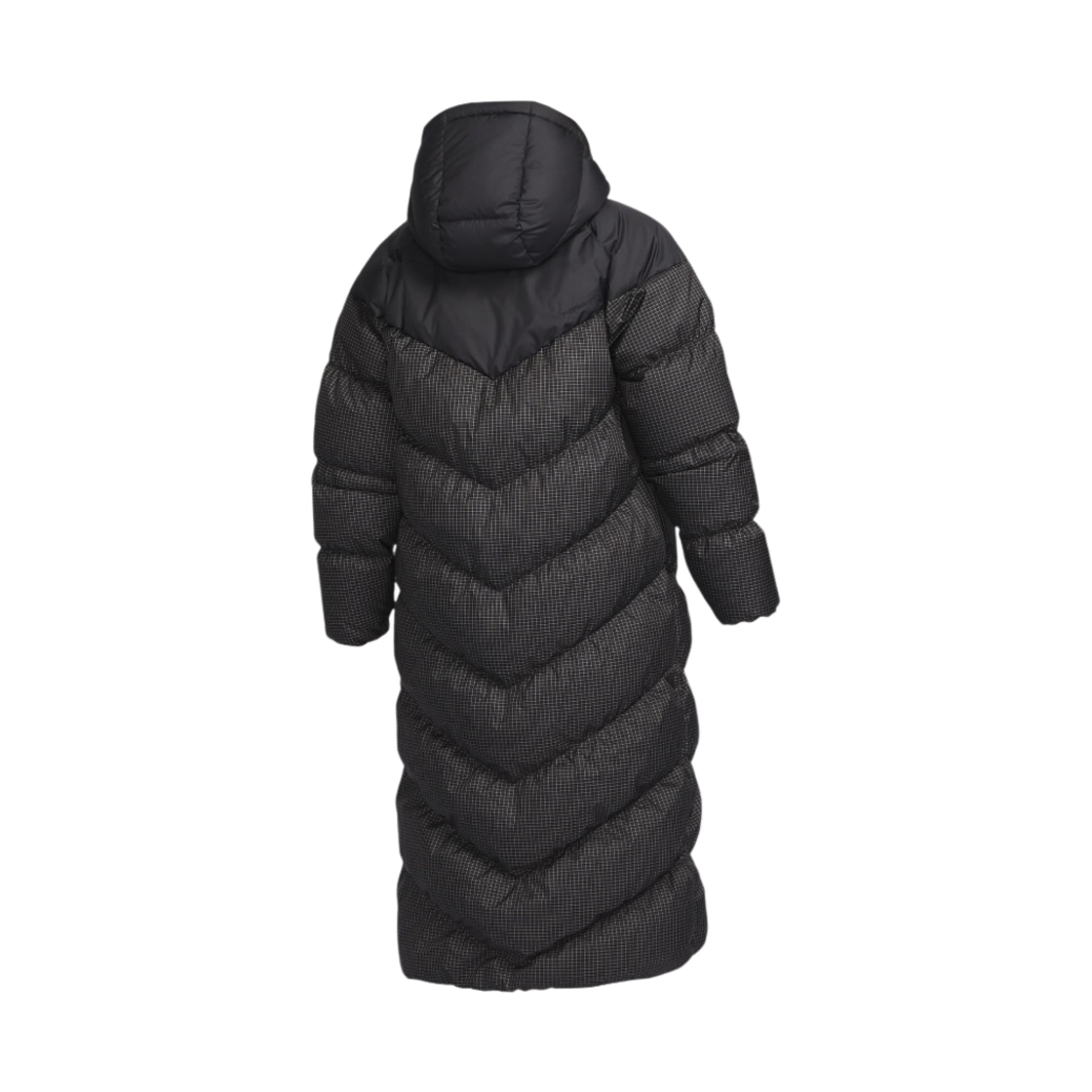 (W) 나이키 NSW 써마핏 윈드 푸퍼 루즈 후드 파카 블랙 화이트((W) Nike NSW Therma-Fit Wind Puffer Loose Hooded Parka Black White) - 2