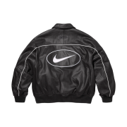 Supreme x Nike Leather Varsity Jacket Black - 25SS