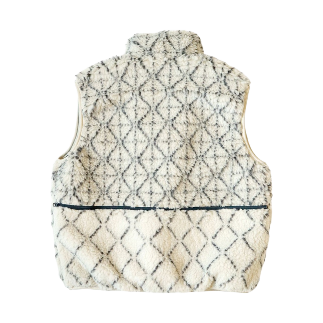 캐피탈 기모노 사시코 보아 플리스 리버시블 베스트 키나리(Kapital Kimono Sashiko Boa Fleece Reversible Vest Kinari) - 2