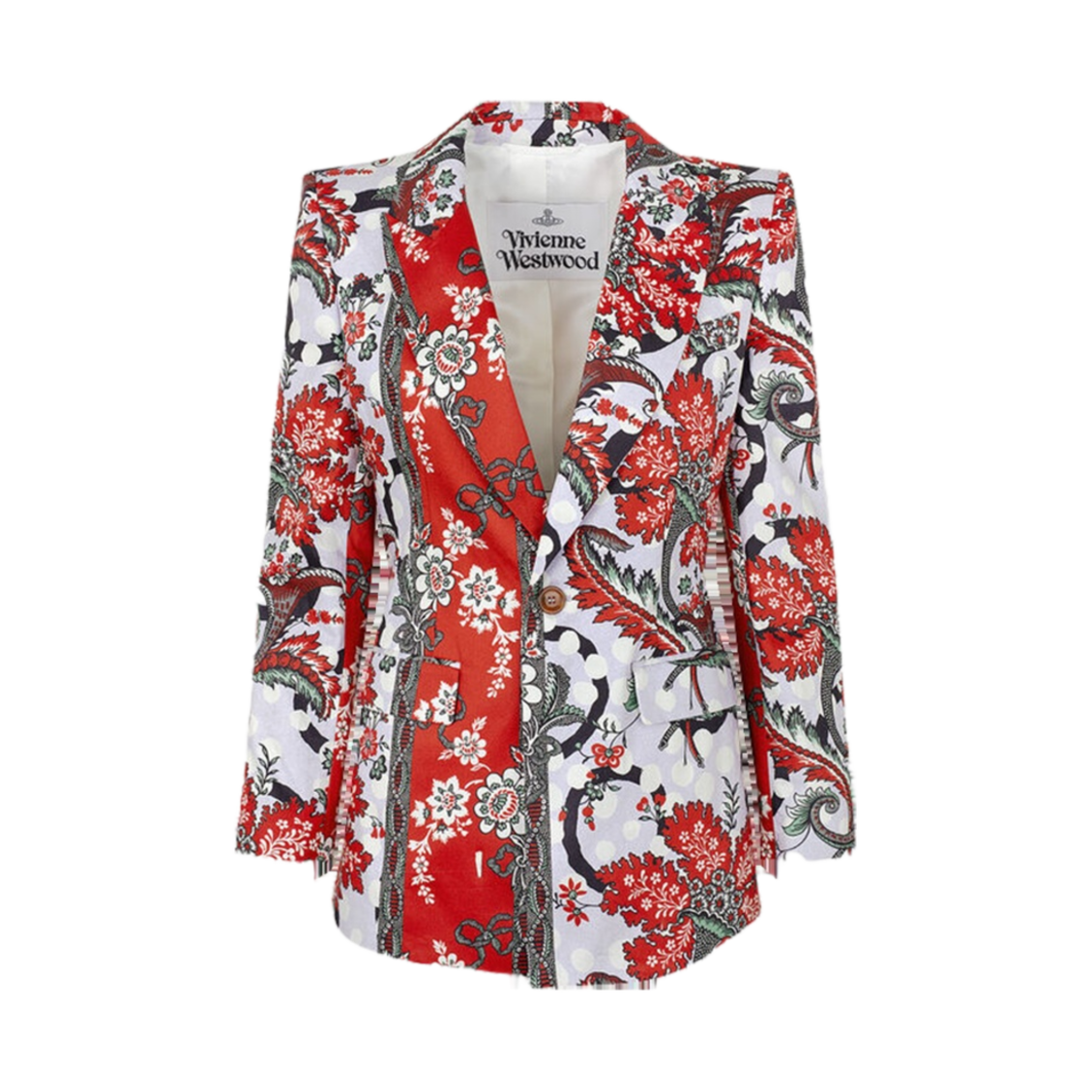 (W) 비비안 웨스트우드 싱글 브레스티드 레리오 자켓 코누코피아 플라워((W) Vivienne Westwood Single Breasted Lelio Jacket Cornucopia Flower) - 1