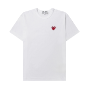 Play Comme des Garcons Red Heart T-Shirt White
