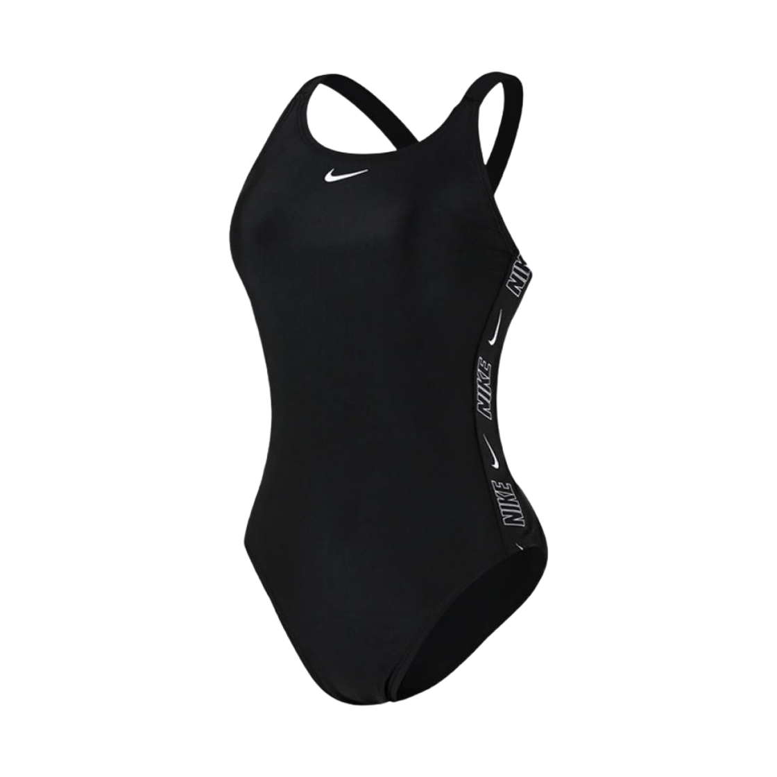 NESSD190-001 (W) Nike Swim Fit Newbie Logo Tape Fastback Black