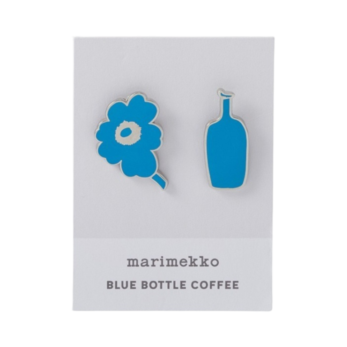 블루 보틀 x 마리메꼬 에나멜 핀 세트 블루(Blue Bottle x Marimekko Enamel Pin Set Blue)