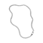 Diesel Dx1497 Stainless Steel Chain Necklace Silver