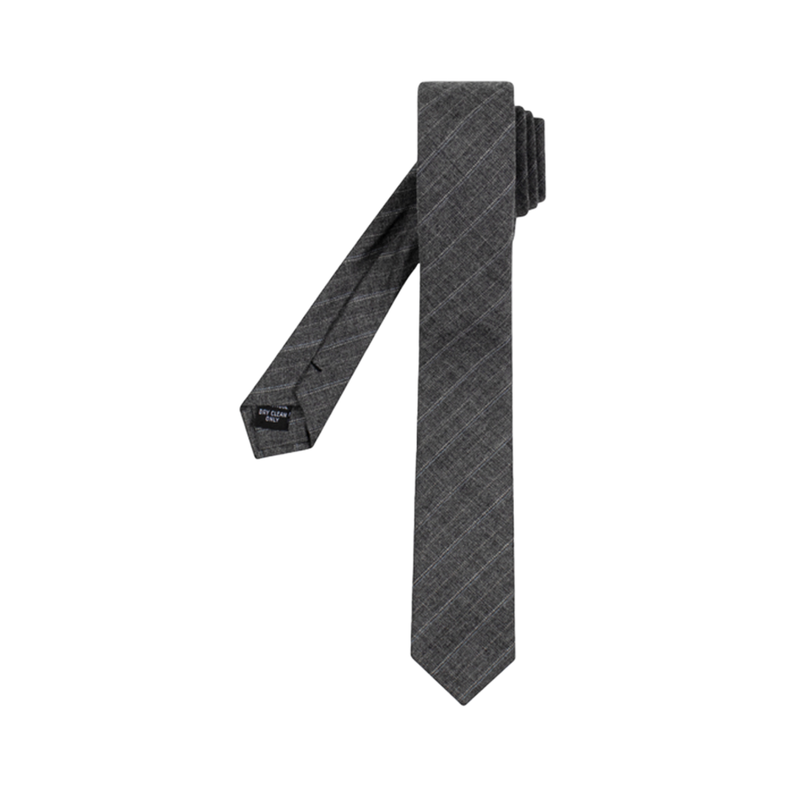 Waviness25197 Waviness Timeless Wool Slim Tie Grey
