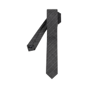 Waviness Timeless Wool Slim Tie Grey