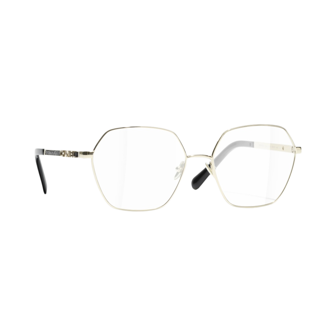 샤넬 프레임 메탈 시퀸 & 골드(Chanel Round Eyeglasses Metal Sequins & Gold) - 2