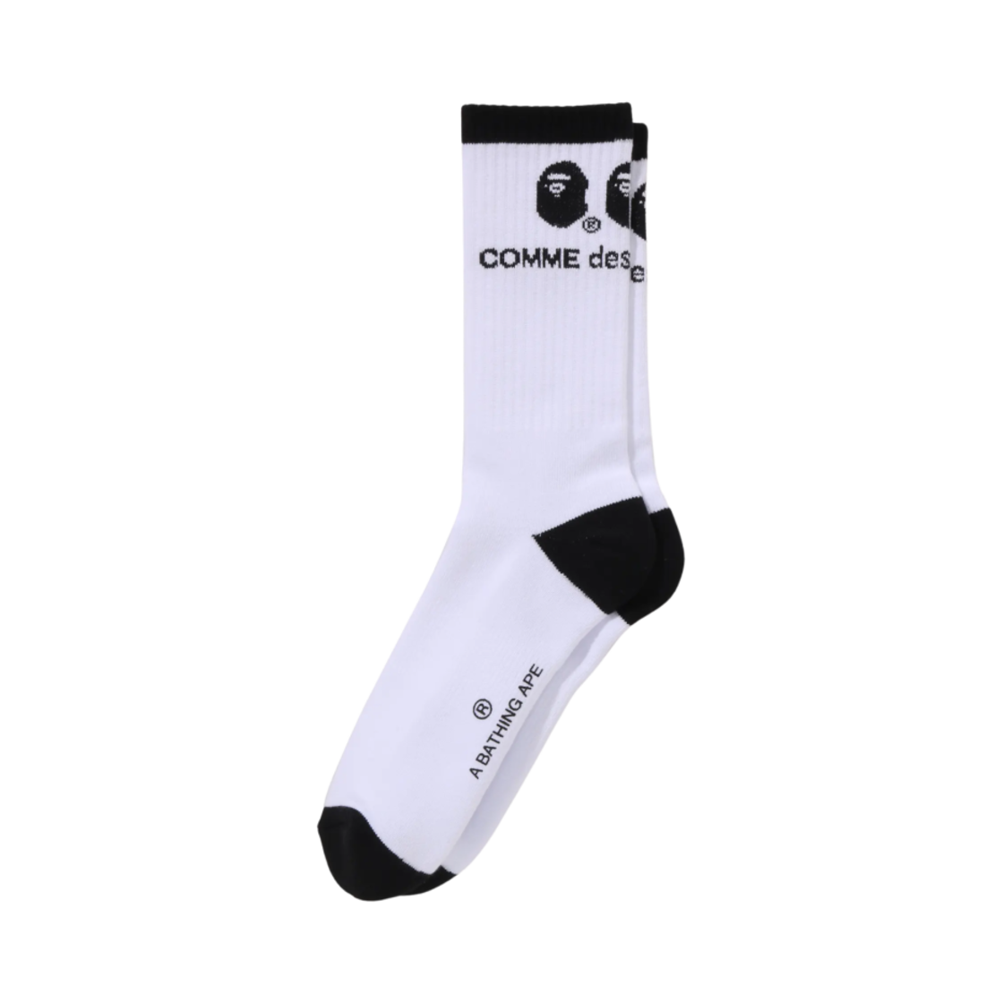 베이프 x 꼼데가르송 오사카 삭스 화이트(BAPE x Comme des Garcons Osaka Socks White)