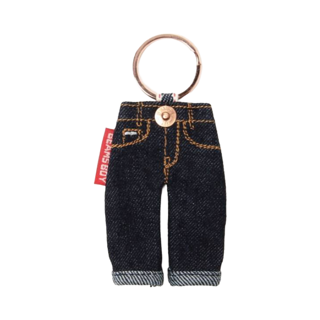 빔즈 보이 데님 키 홀더 네이비(Beams Boy Denim Key Holder Navy)