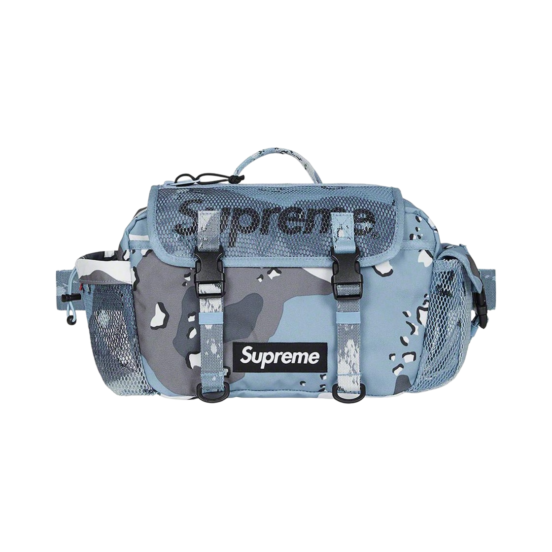 슈프림 메쉬 웨이스트백 블루 초콜릿 칩 카모 - 20SS(Supreme Mesh Waist Bag Blue Chocolate Chip Camo - 20SS)