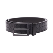 Bottega Veneta Leather Belt Black