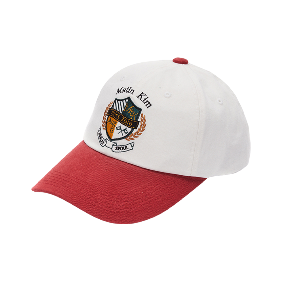 MK2312HT006M0IV (W) Matin Kim Emblem Color Ball Cap Ivory