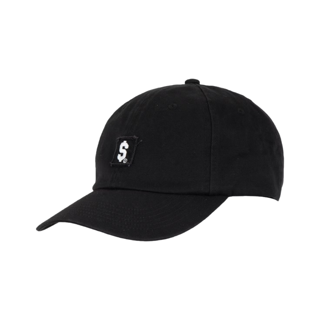 슈프림 $ 패치 6-패널 블랙 - 23SS(Supreme $ Patch 6-Panel Black - 23SS) - 1