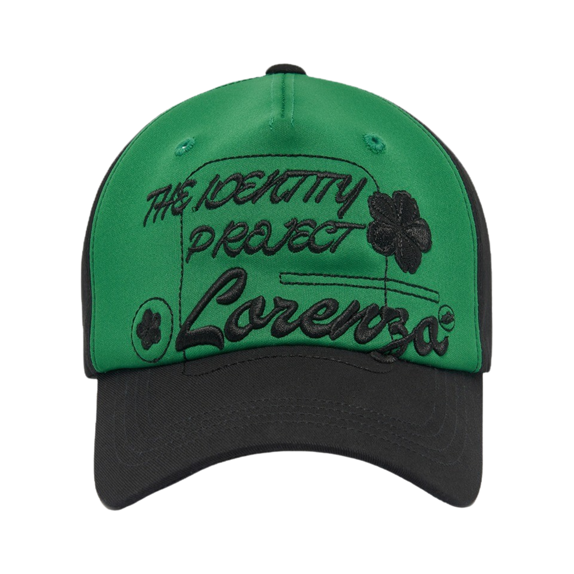 098_TIP THE IDENTITY PROJECT Lorenzo 5 Panel Ball Cap Black Green