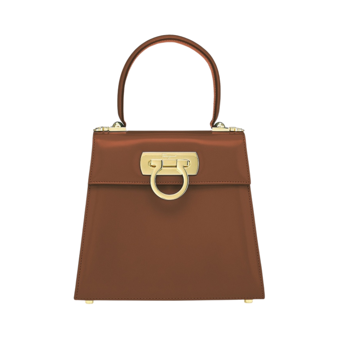 페라가모 스몰 켈리백 레더 브라운(Ferragamo Small Kelly Bag Leather Brown) - 1