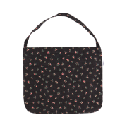 Emis Flower Corduroy Eco Bag Black