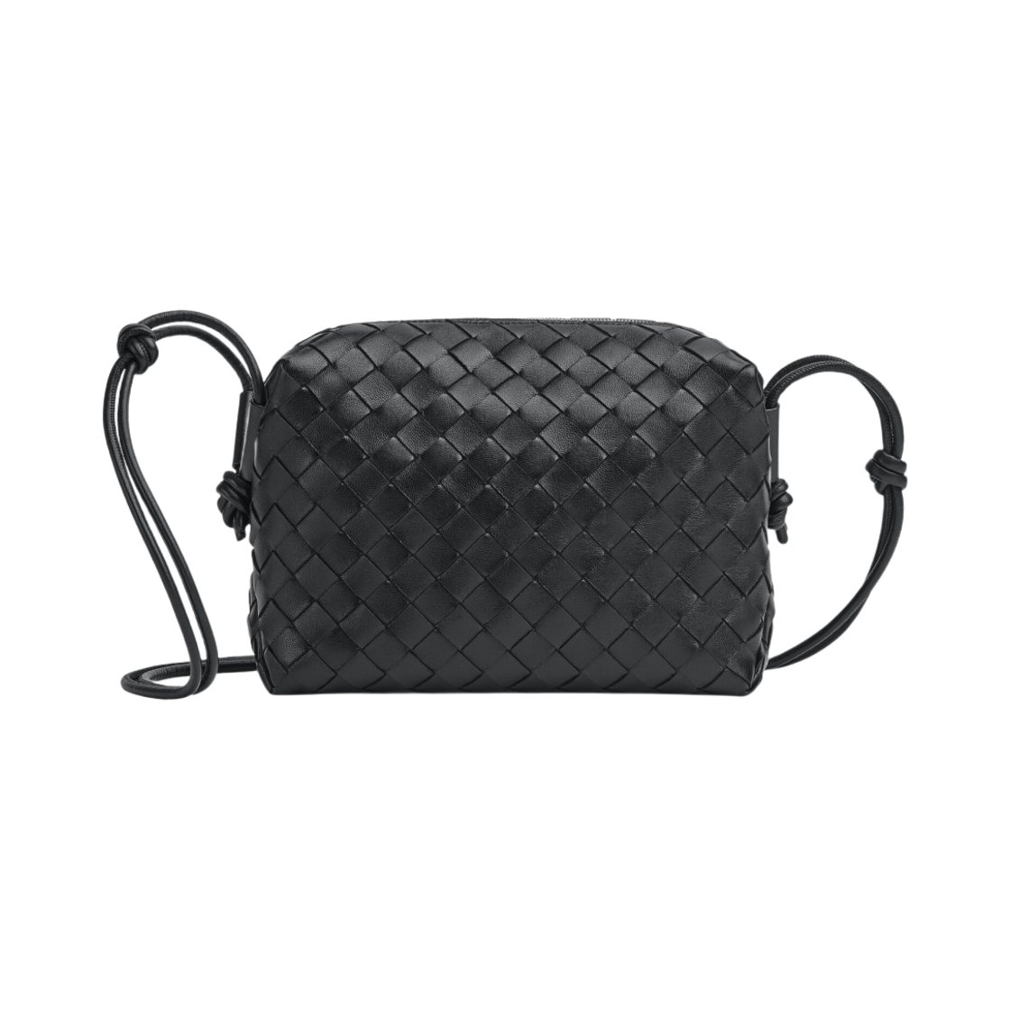 680255V1G118425 Bottega Veneta Small Leather Loop Black