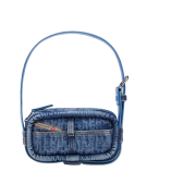 Diesel Nille-Mini Crossbody Bag in Monogram Denim Blue