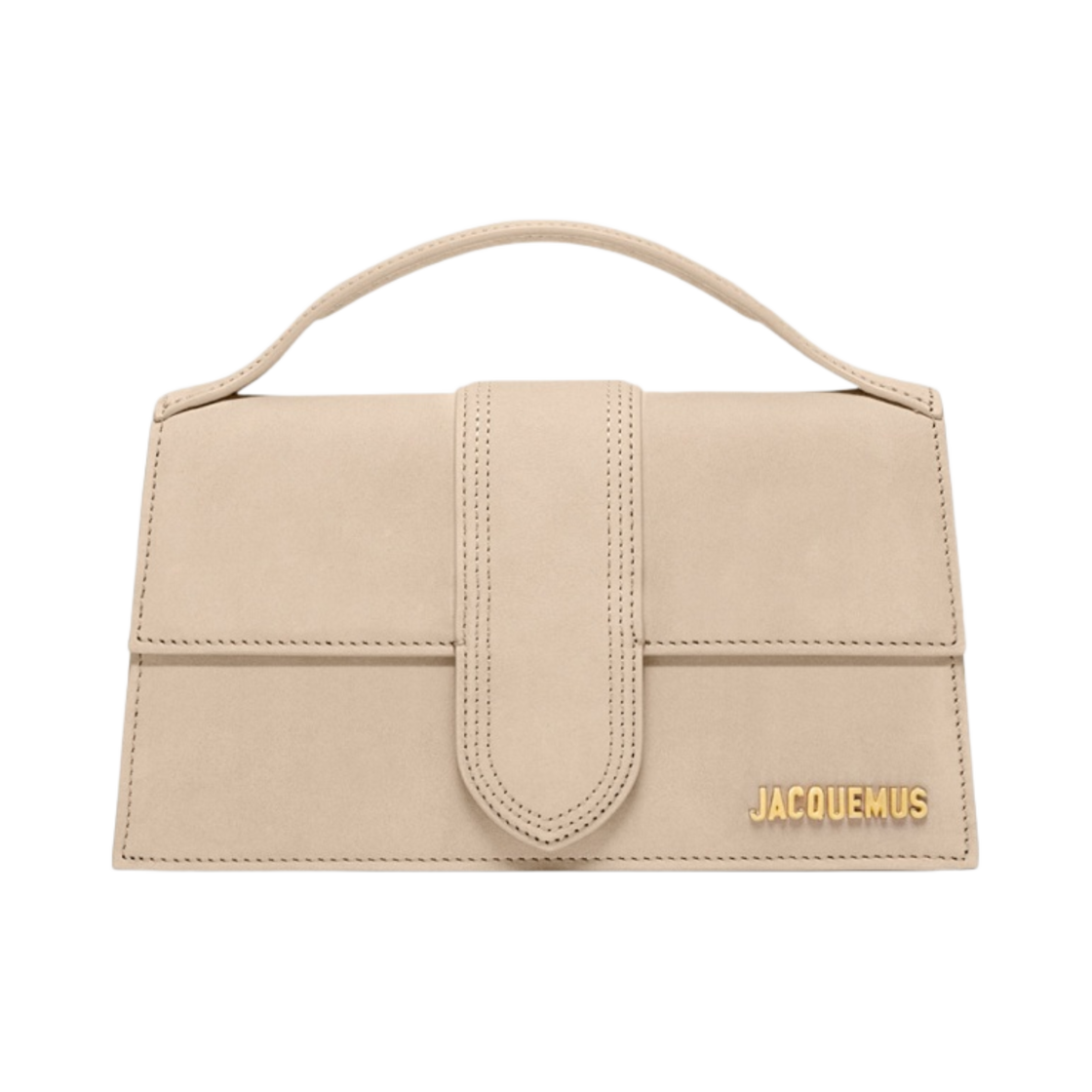 자크뮈스 르 그랜드 밤비노 크로스바디 플랩백 다크 베이지(Jacquemus Le Grand Bambino Crossbody Flap Bag Dark Beige) - 1