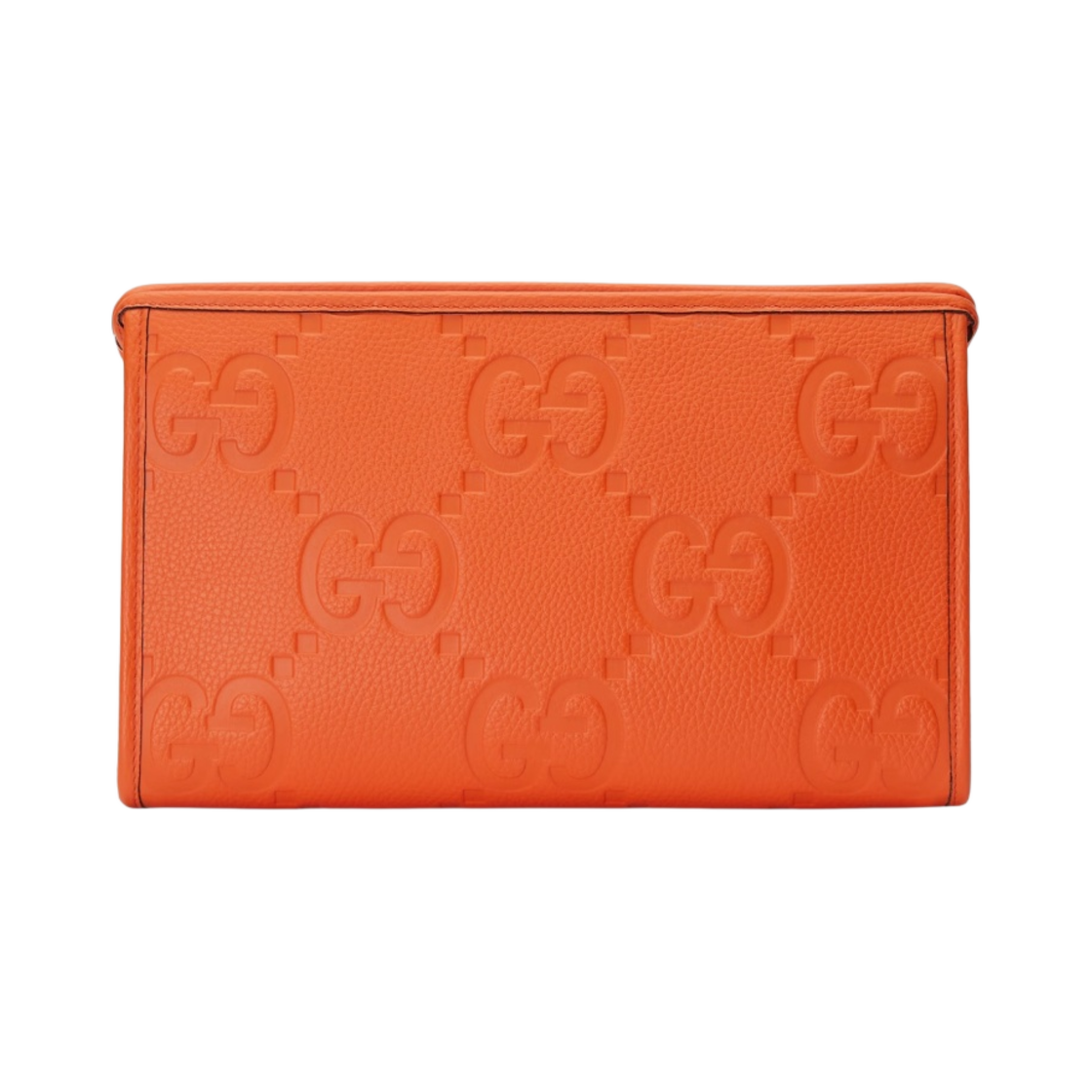 구찌 점보 GG 파우치 오렌지 레더(Gucci Jumbo GG Pouch Orange Leather) - 1