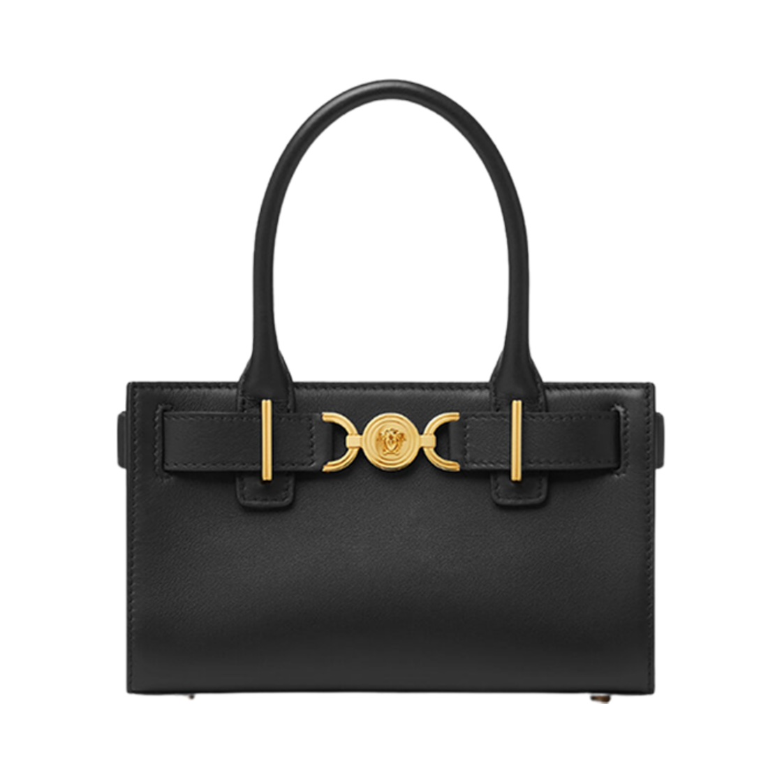 1013169-1A10795-1B00V Versace Medusa '95 Small Tote Bag Black Gold