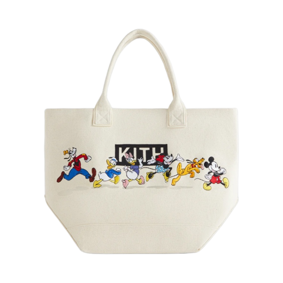 키스 x 디즈니 포 미키 앤 프렌즈 캔버스 토트백 샌드리프트(Kith x Disney for Mickey & Friends Canvas Tote Sandrift)