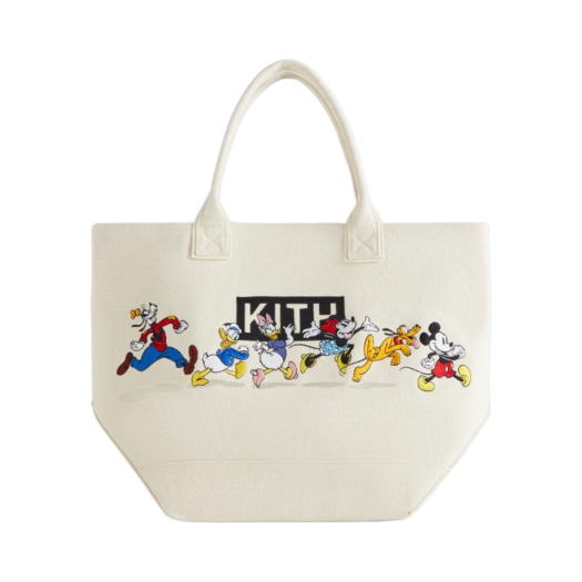 KHM040096-104 Kith x Disney for Mickey & Friends Canvas Tote Sandrift