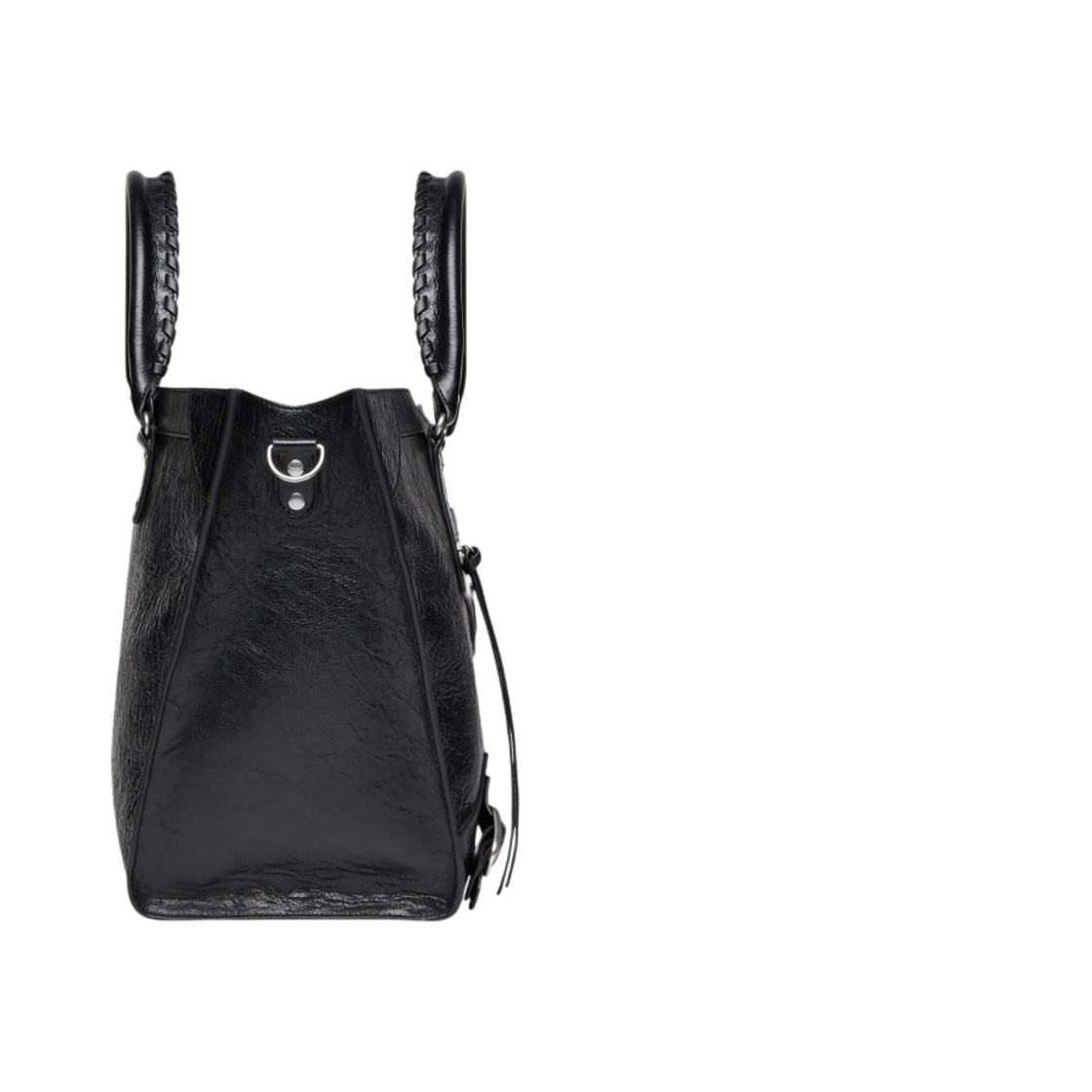 발렌시아가 네오 클래식 업사이드 다운 라지 이스트 웨스트 토트백 블랙(Balenciaga Neo Classic Upside Down Large East-West Tote Bag Black) - 2