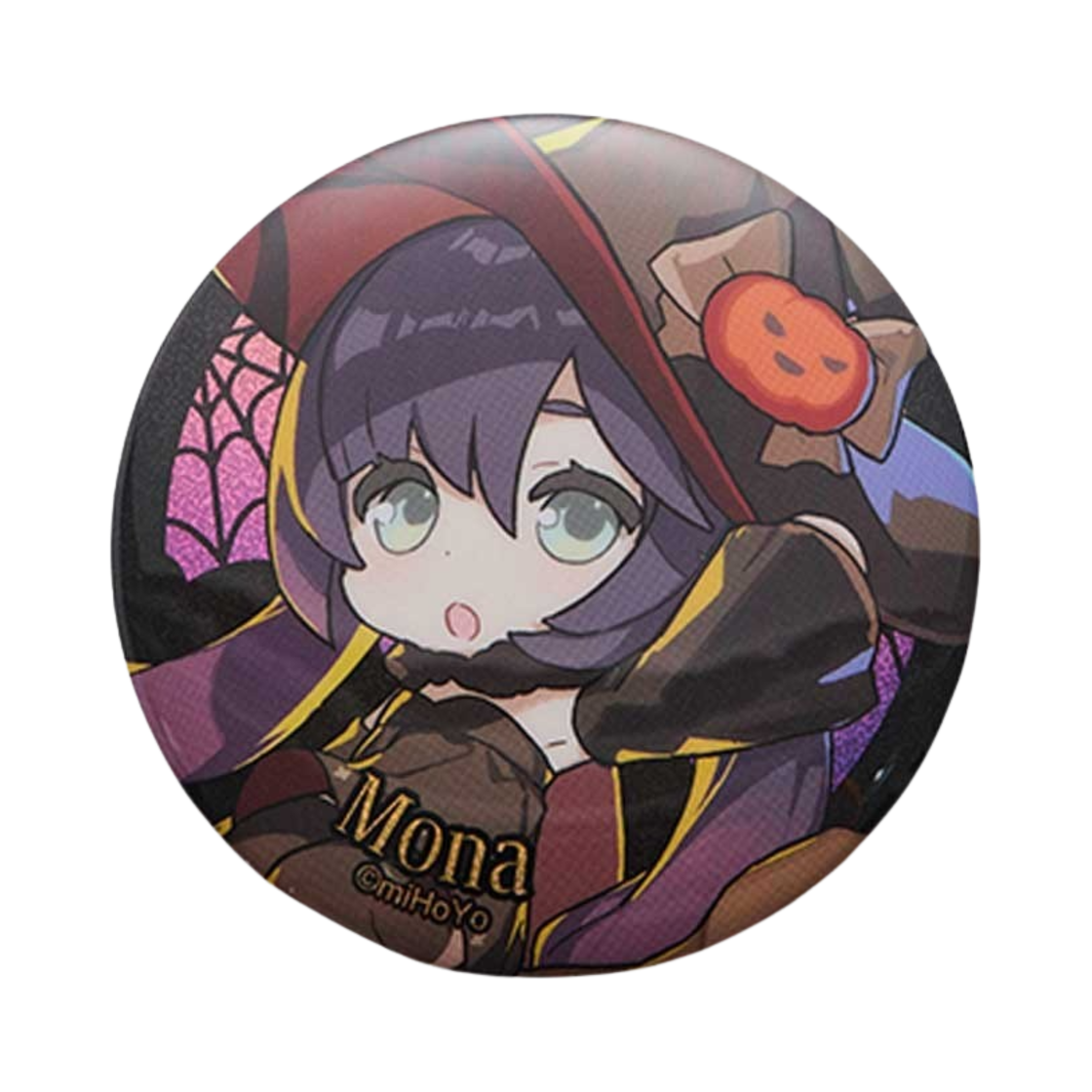 원신 캔뱃지 할로윈 SD시리즈 모나(Genshin Badge Halloween Theme Chibi Character Mona) - 1