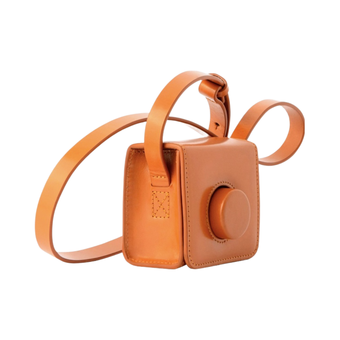 르메르 미니 카메라백 베지터블 탠 레더 어텀 오렌지(Lemaire Mini Camera Bag Vegetable-Tanned Leather Autumn Orange) - 2
