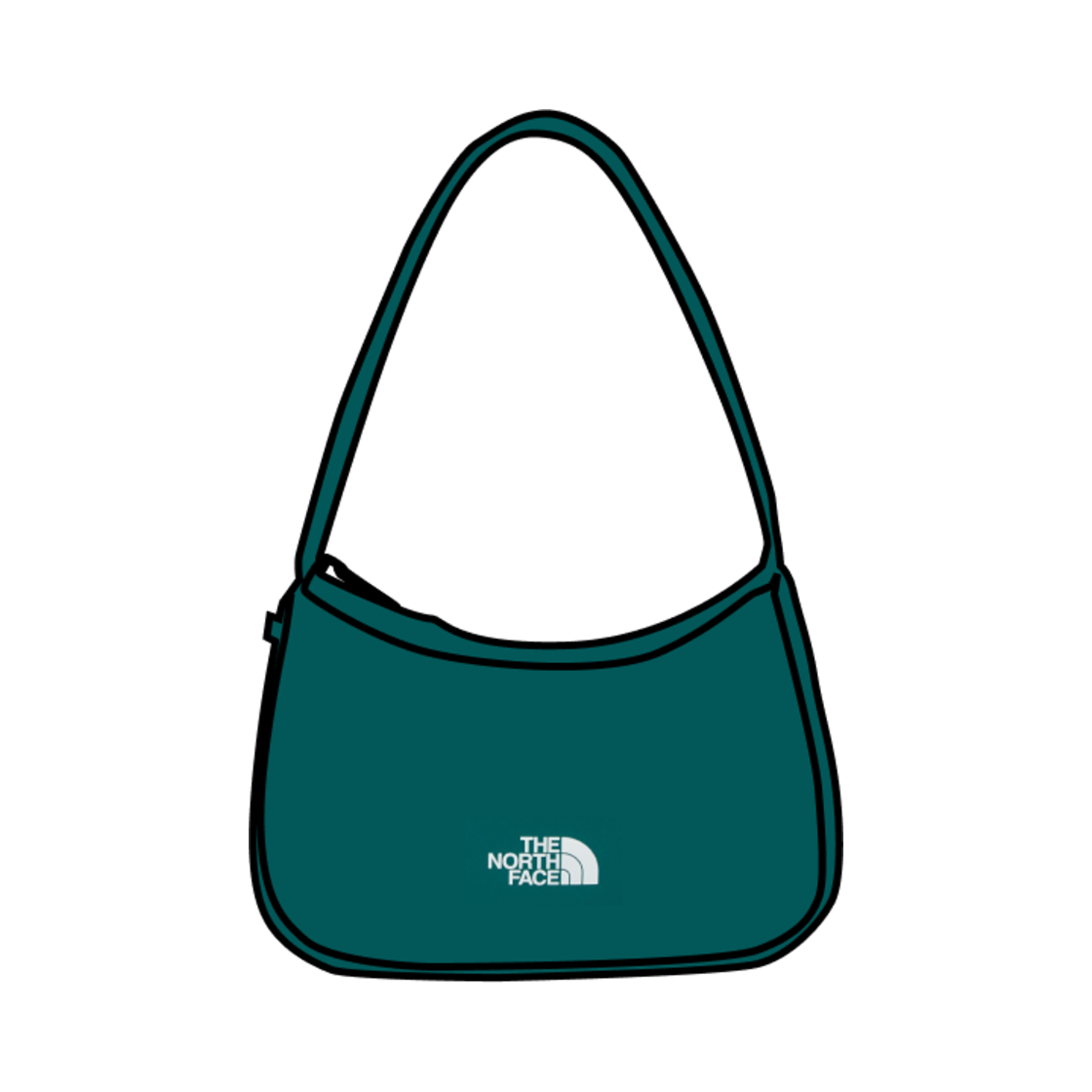 NN2PQ08L The North Face White Label Bonney Mini Hobo Bag Green