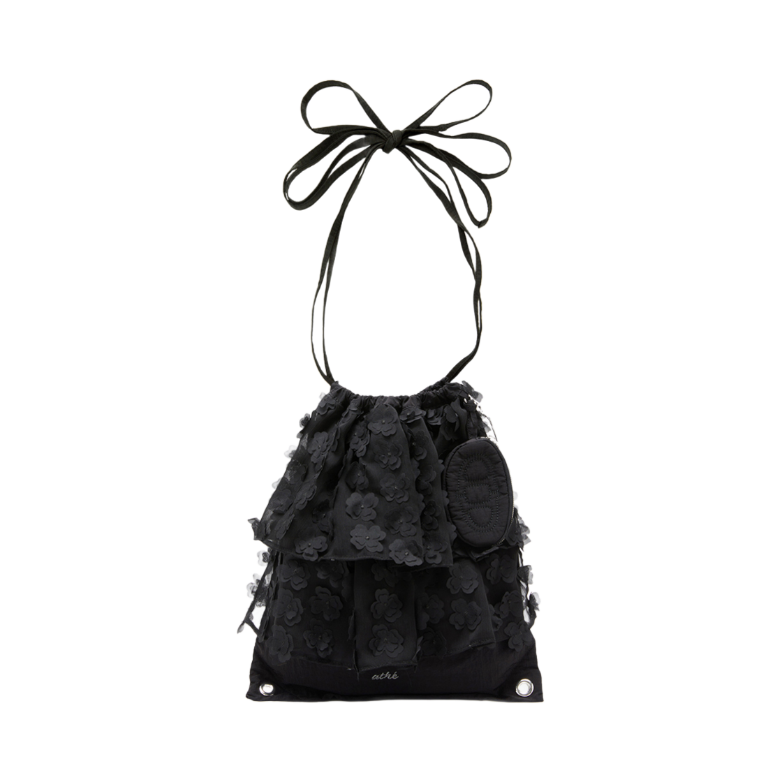 아떼바네사브루노 프릴 플라워 백팩 & 숄더백 블랙